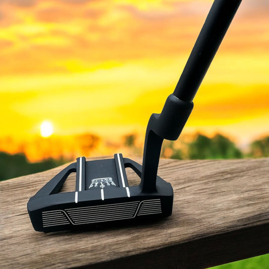 Lombardi Golf Pinstripe Blackout Mallet Golf Putter