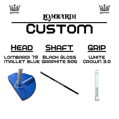 Lombardi Golf Custom Blue 79 Mallet Golf Putter