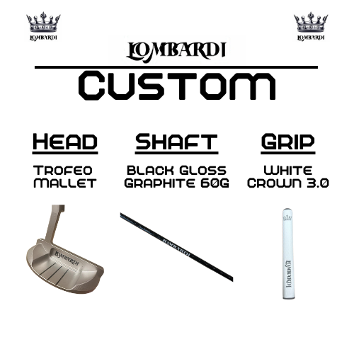 Lombardi Golf Custom Silver Trofeo Mallet Golf Putter