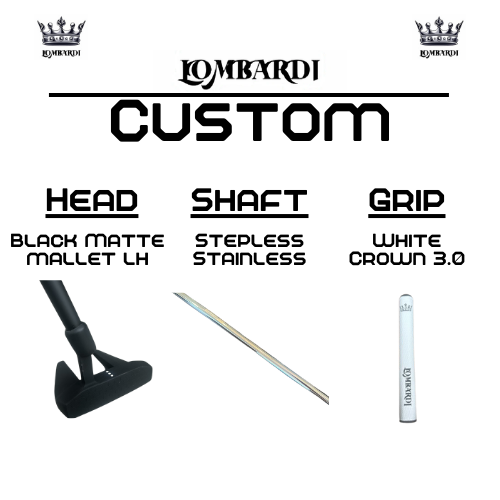Lombardi Custom Schwarz Matt Schlägel für Linkshänder