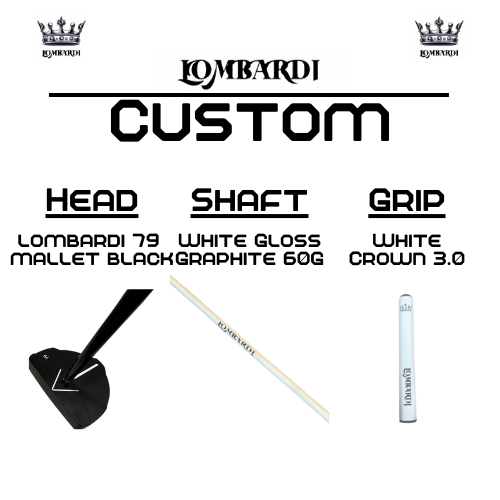Lombardi Golf Custom Black 79 Mallet Golf Putter
