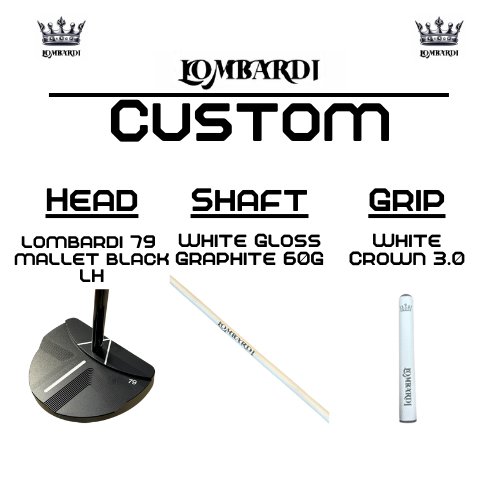 Lombardi Golf Custom Black 79 Mallet Left-Handed Golf Putter