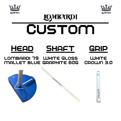 Lombardi Golf Custom Blue 79 Mallet Golf Putter