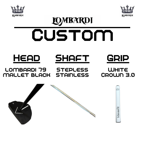 Lombardi Golf Custom Black 79 Mallet Golf Putter