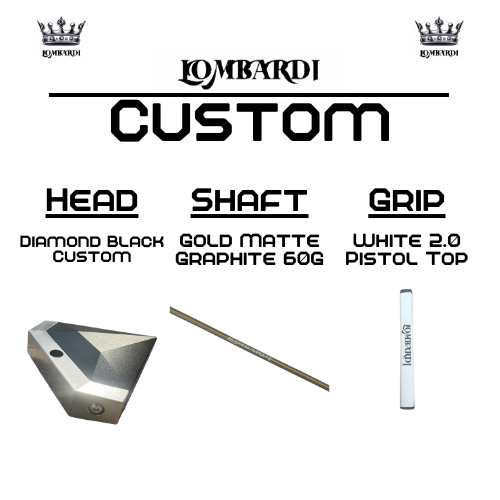 Lombardi Golf Custom Black Diamond Mallet Golf Putter