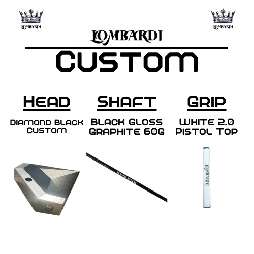 Lombardi Golf Custom Black Diamond Mallet Golf Putter