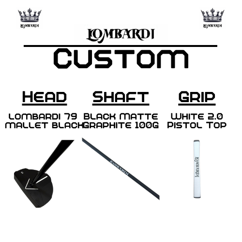 Lombardi Golf Custom Black 79 Mallet Golf Putter