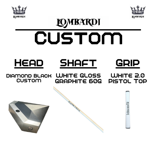 Lombardi Golf Custom Black Diamond Mallet Golf Putter
