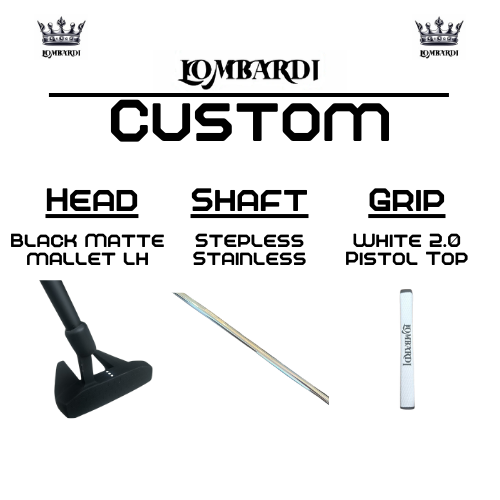 Lombardi Custom Schwarz Matt Schlägel für Linkshänder