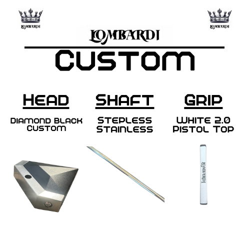 Lombardi Golf Custom Black Diamond Mallet Golf Putter