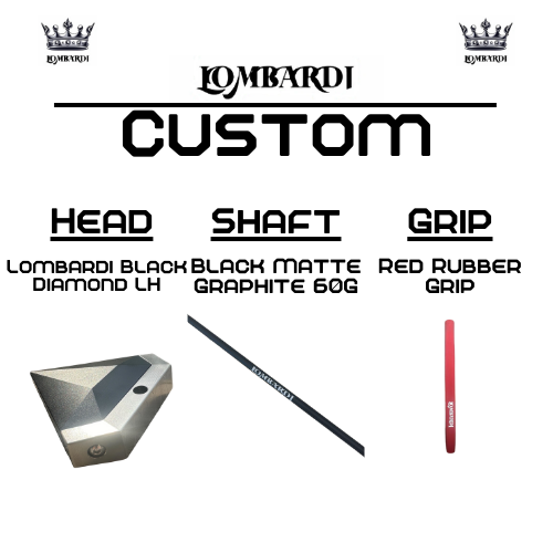 Lombardi Custom Black Diamond Schlägel für Linkshänder
