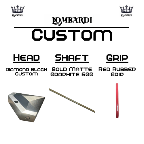 Lombardi Golf Custom Black Diamond Mallet Golf Putter