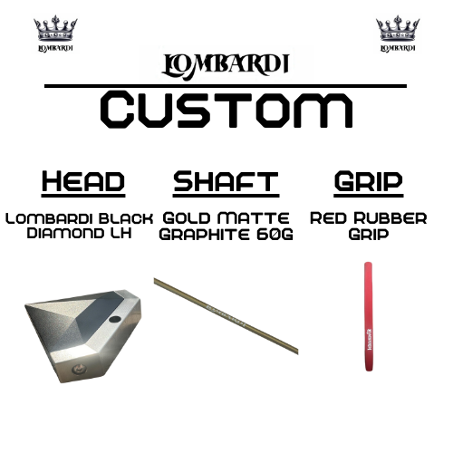 Lombardi Custom Black Diamond Schlägel für Linkshänder