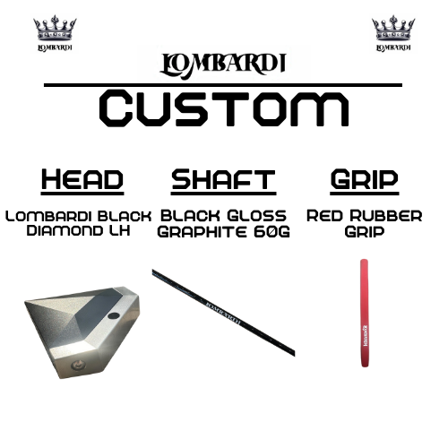 Lombardi Custom Black Diamond Schlägel für Linkshänder