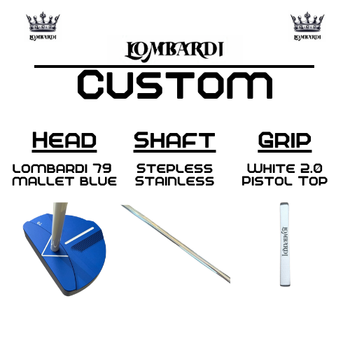 Lombardi Golf Custom Blue 79 Mallet Golf Putter
