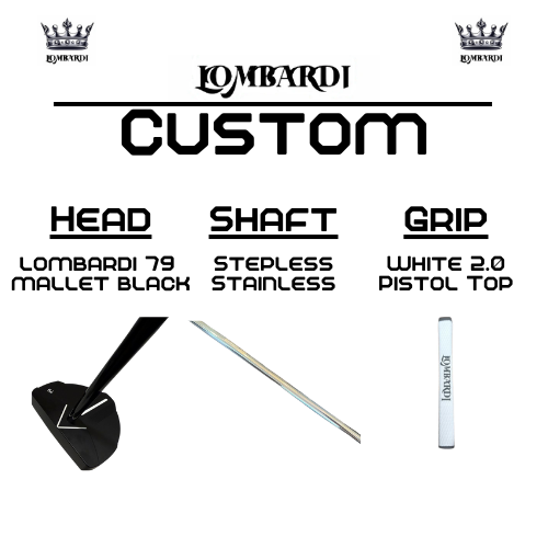 Lombardi Golf Custom Black 79 Mallet Golf Putter