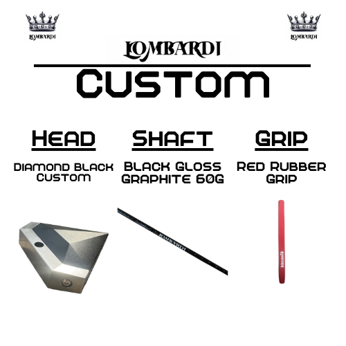 Lombardi Golf Custom Black Diamond Mallet Golf Putter