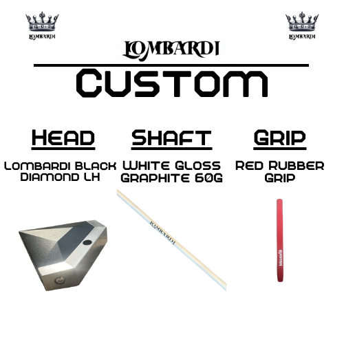 Lombardi Custom Black Diamond Schlägel für Linkshänder