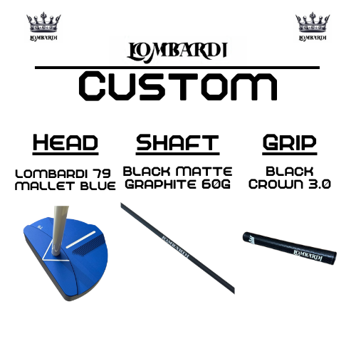 Lombardi Golf Custom Blue 79 Mallet Golf Putter