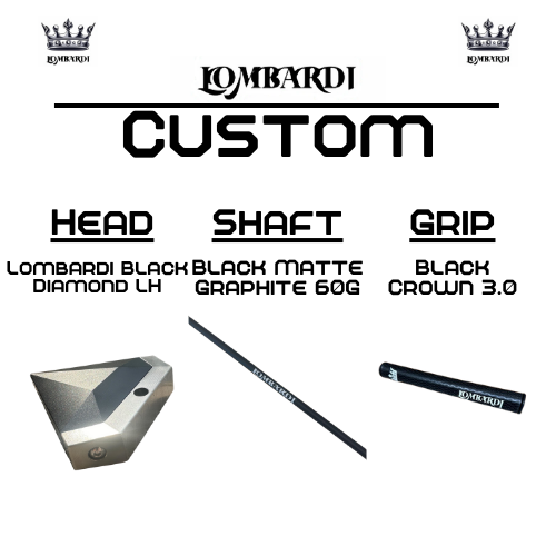 Lombardi Custom Black Diamond Schlägel für Linkshänder