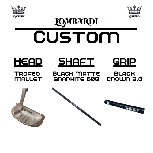 Lombardi Golf Custom Silver Trofeo Mallet Golf Putter