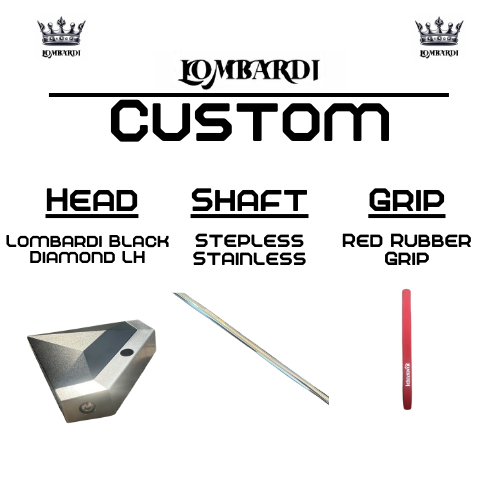 Lombardi Custom Black Diamond Schlägel für Linkshänder