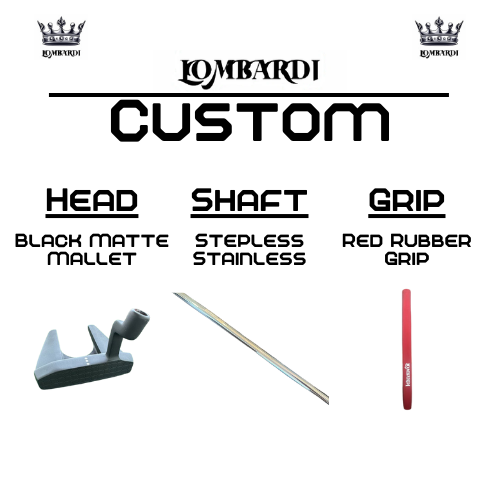 Lombardi Golf Custom Black Matte Mallet Golf Putter