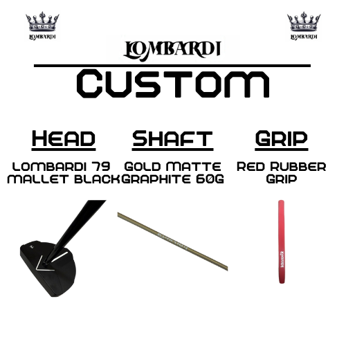 Lombardi Golf Custom Black 79 Mallet Golf Putter