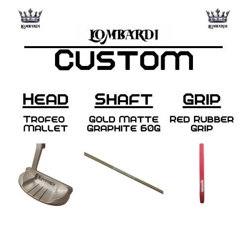 Lombardi Golf Custom Silver Trofeo Mallet Golf Putter