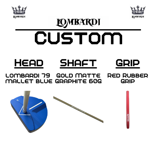 Lombardi Golf Custom Blue 79 Mallet Golf Putter