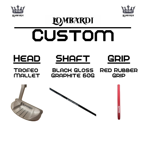 Lombardi Golf Custom Silver Trofeo Mallet Golf Putter