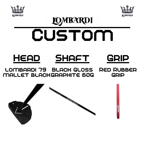 Lombardi Golf Custom Black 79 Mallet Golf Putter