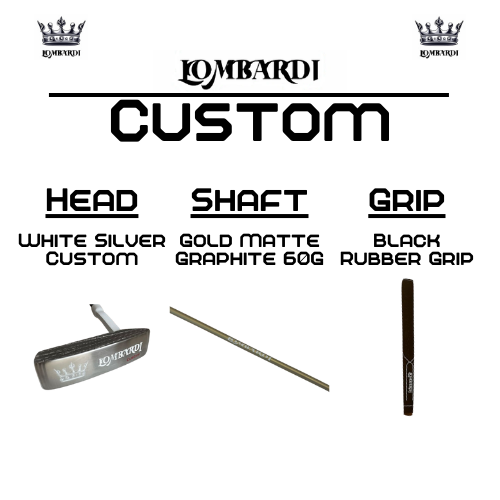 Lombardi Golf Custom White Silver OG Custom Blade Golf Putter