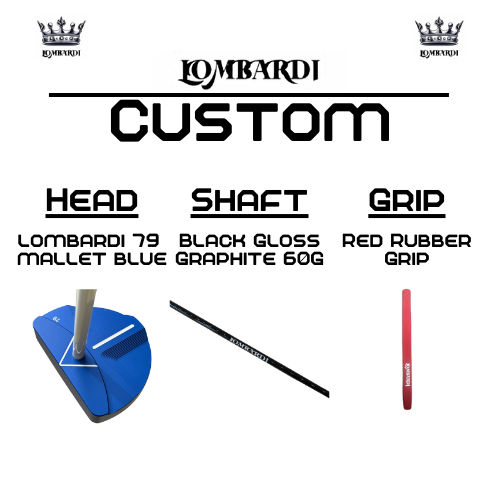 Lombardi Golf Custom Blue 79 Mallet Golf Putter