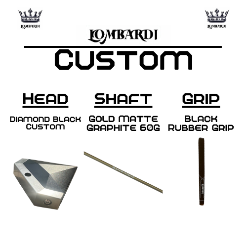 Lombardi Golf Custom Black Diamond Mallet Golf Putter