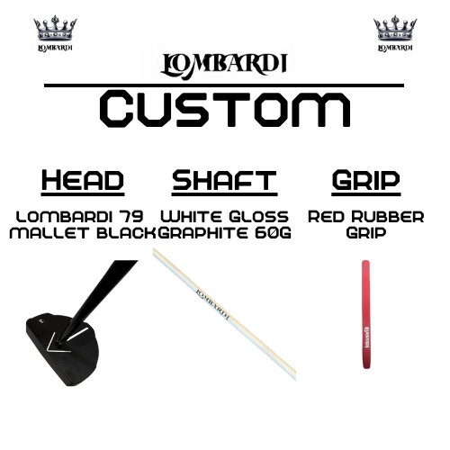 Lombardi Golf Custom Black 79 Mallet Golf Putter