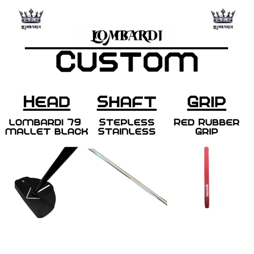 Lombardi Golf Custom Black 79 Mallet Golf Putter