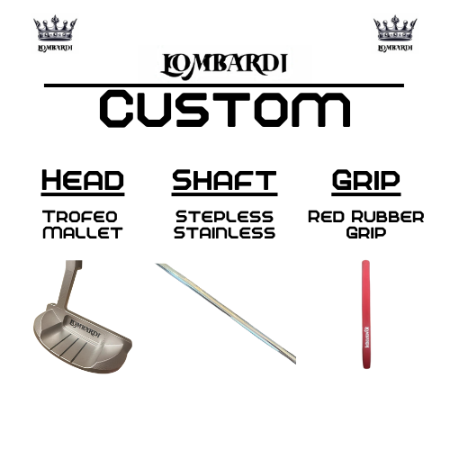 Lombardi Golf Custom Silver Trofeo Mallet Golf Putter