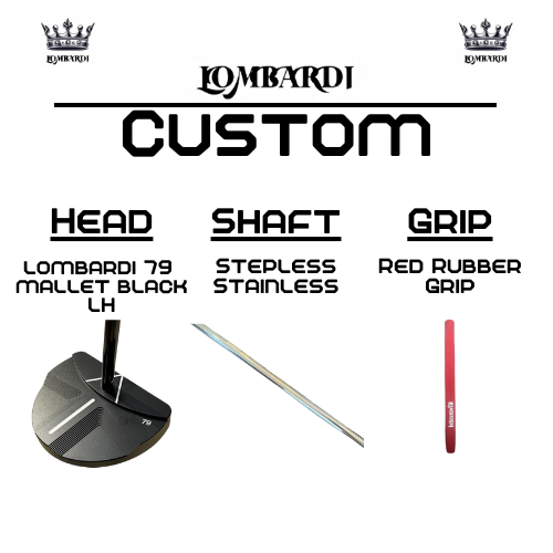 Lombardi Golf Custom Black 79 Mallet Left-Handed Golf Putter