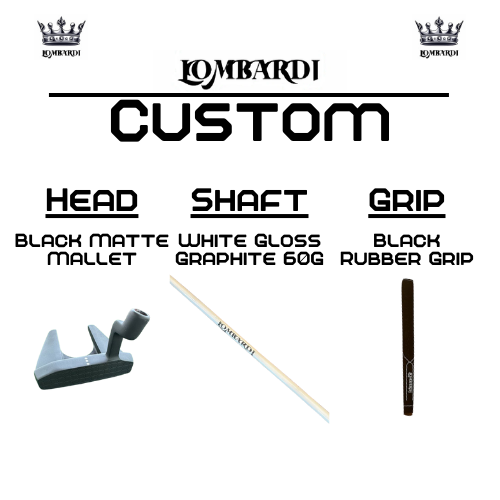 Lombardi Golf Custom Black Matte Mallet Golf Putter