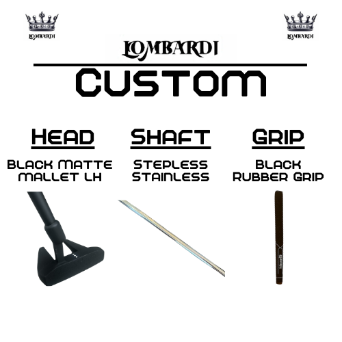 Lombardi Custom Schwarz Matt Schlägel für Linkshänder