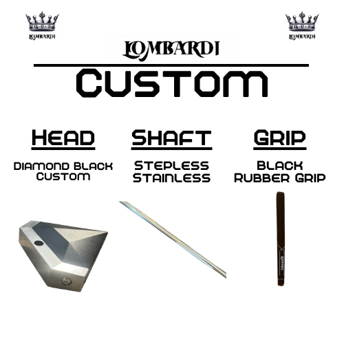 Lombardi Golf Custom Black Diamond Mallet Golf Putter