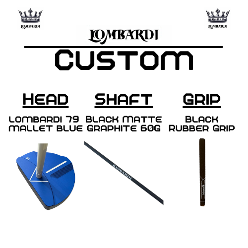 Lombardi Golf Custom Blue 79 Mallet Golf Putter