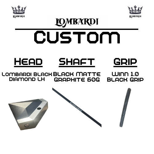 Lombardi Custom Black Diamond Schlägel für Linkshänder
