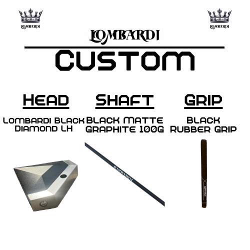 Lombardi Custom Black Diamond Schlägel für Linkshänder