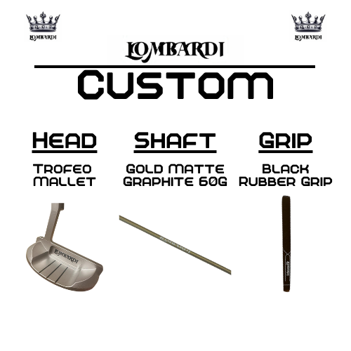 Lombardi Golf Custom Silver Trofeo Mallet Golf Putter