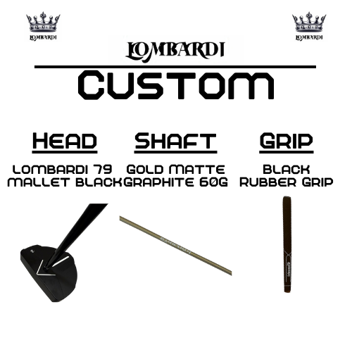 Lombardi Golf Custom Black 79 Mallet Golf Putter