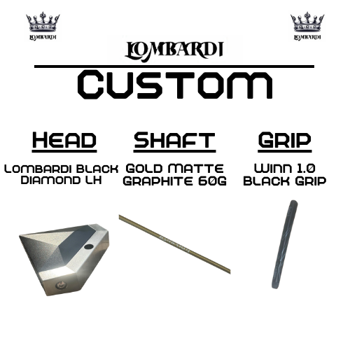 Lombardi Custom Black Diamond Schlägel für Linkshänder
