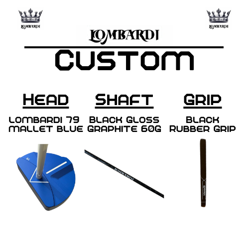 Lombardi Golf Custom Blue 79 Mallet Golf Putter