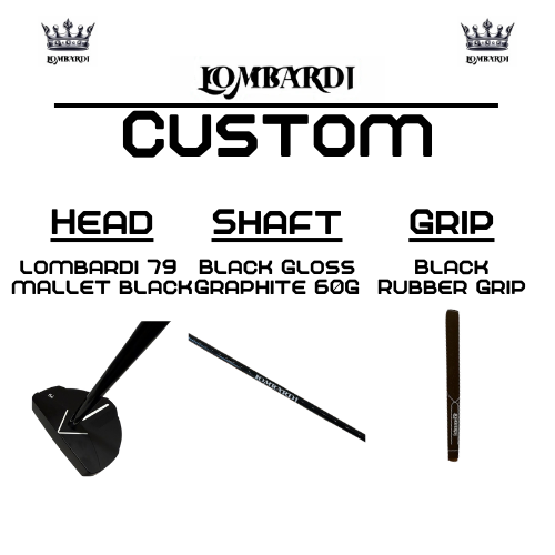Lombardi Golf Custom Black 79 Mallet Golf Putter